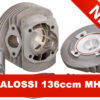 Cilindro+Culata+Piston Malossi Mhr 2013 Et3/Pk/Fl 136 c.c Alumin