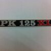 LOGOTIPO "PK 125 XL" PEGATINA