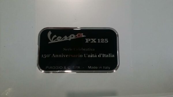Logo Resina "Px 125 150 Aniversario Unita d'italia"