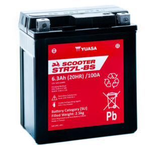 BATERIA YUASA STR7L-BS-CP SIN MANTENIMIENTO SCOOTER RANGE YUASA SPRINT/PRIMAVERA 2014/2022